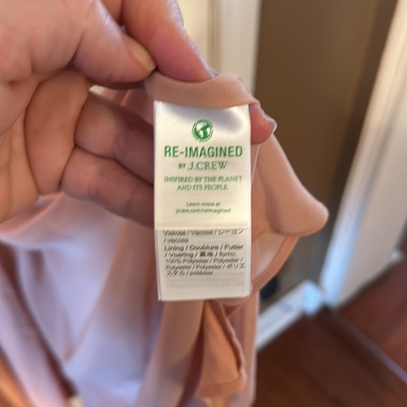 J. Crew size 10 full length dress. Light pink/terracotta - Picture 3 of 3